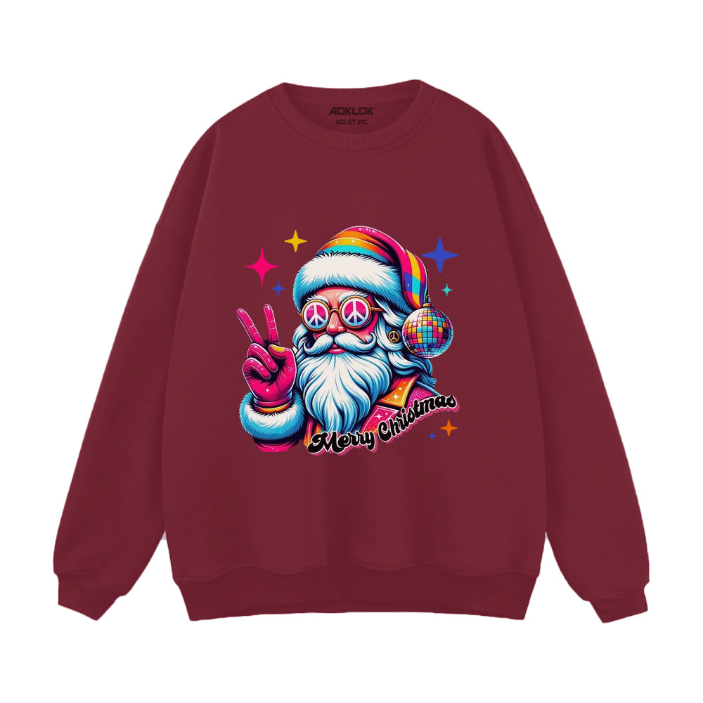 Cute Disco Santa Sweatshirt