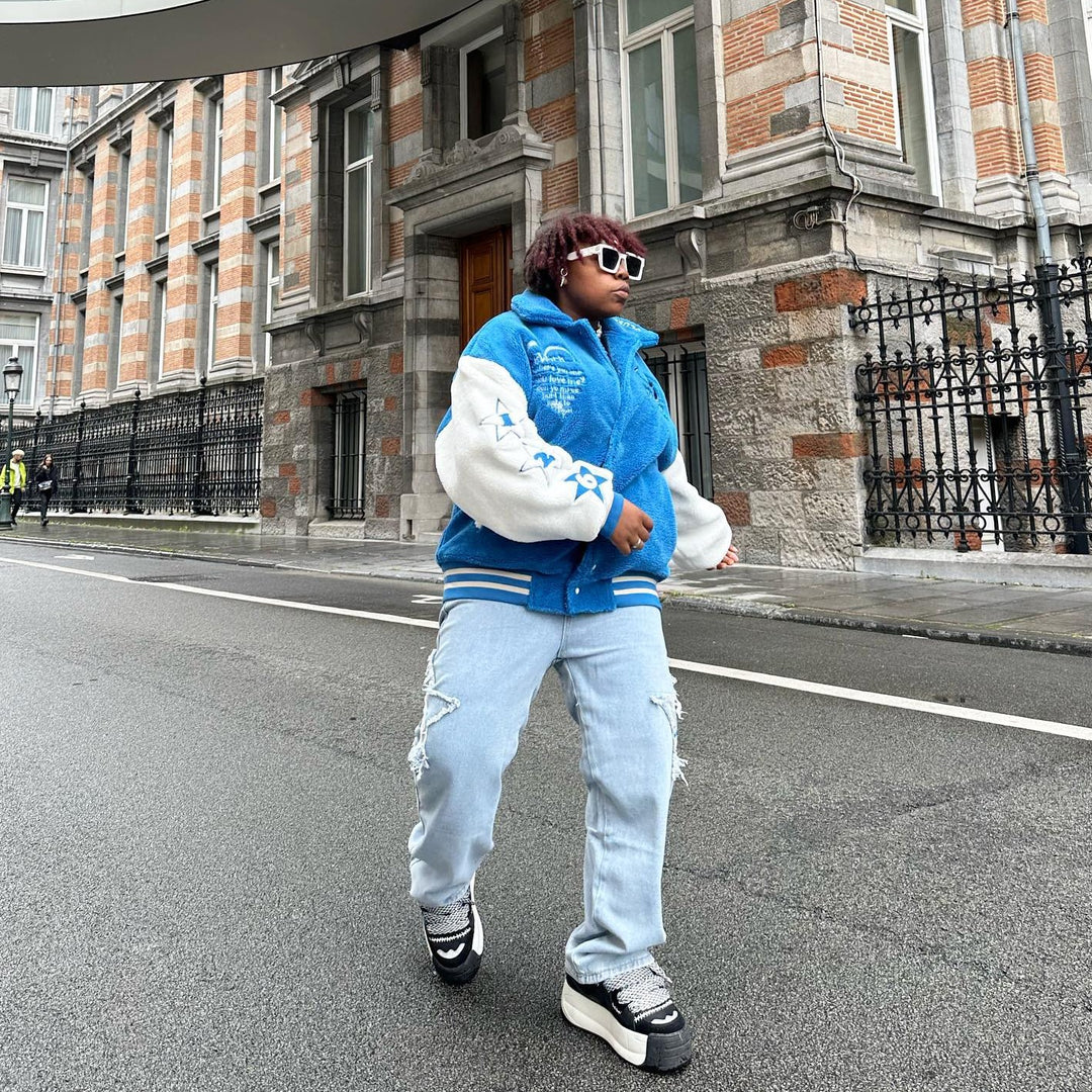 BAGGOUT Street Star Patchwork Baggy Jeans