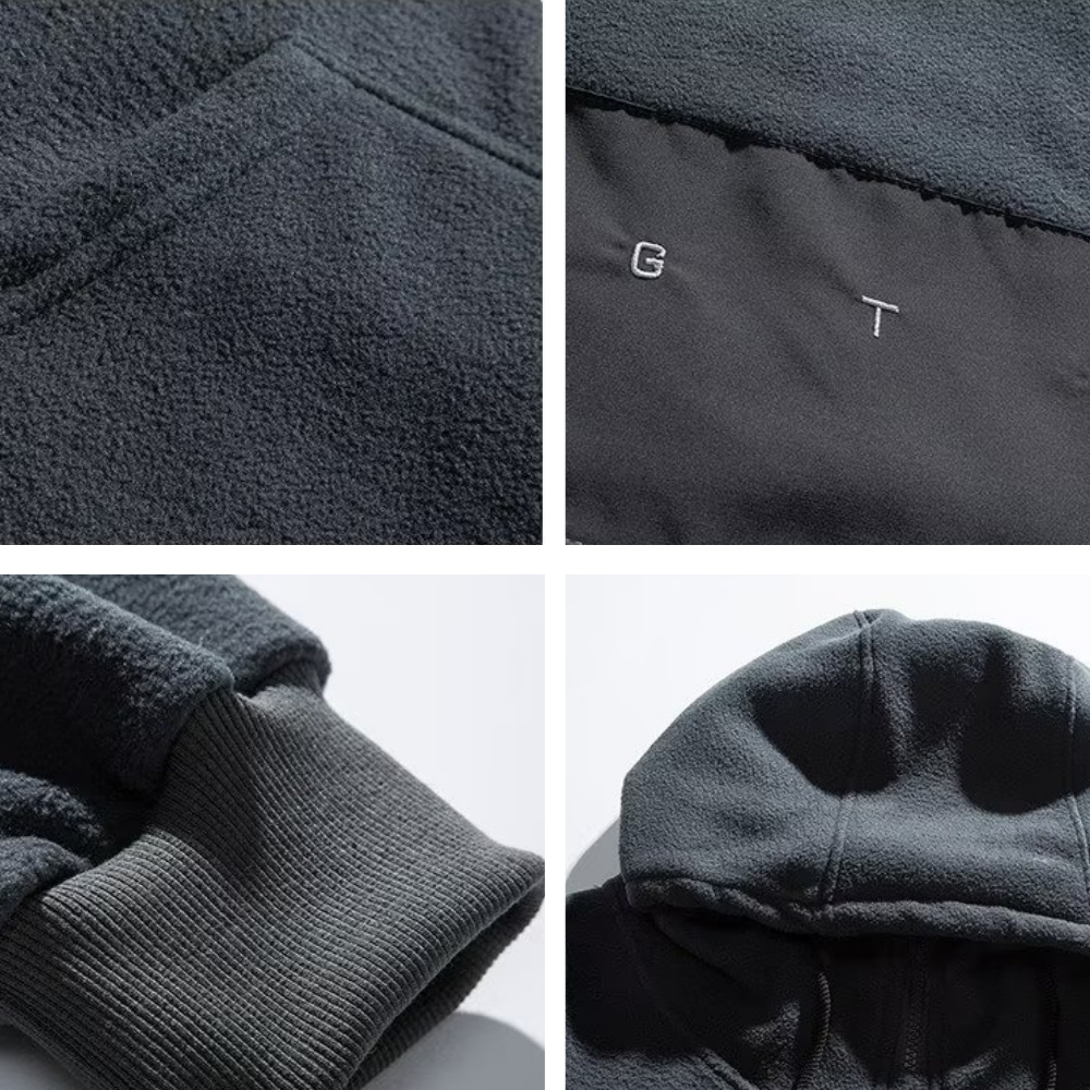 Japanese Solid Color Warm Hoodie