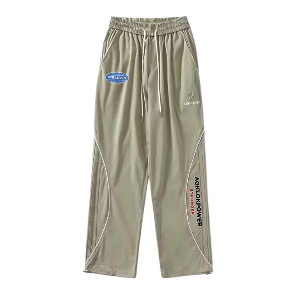 Loose Patchwork Embroidered Sweatpants
