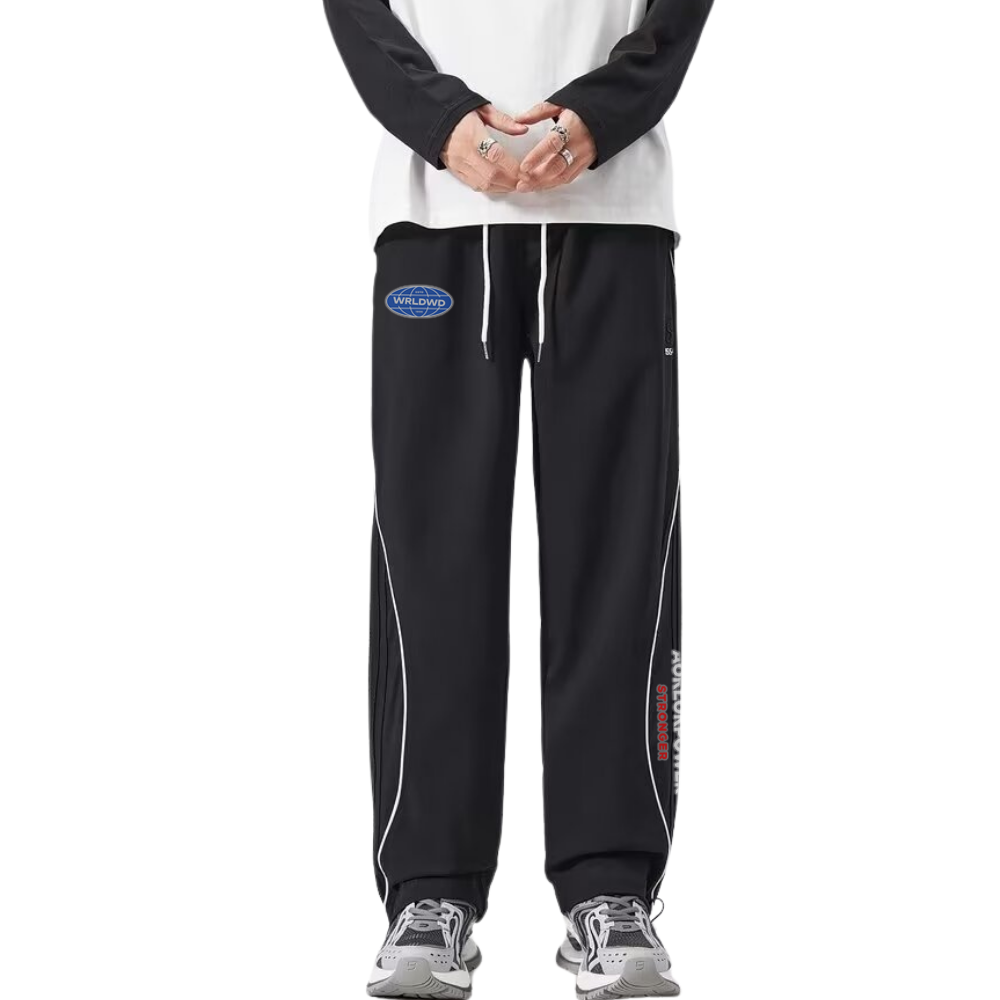 Loose Patchwork Embroidered Sweatpants