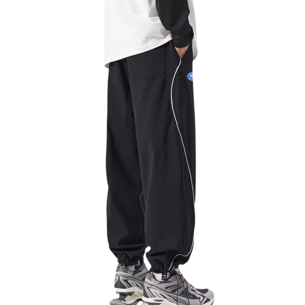 Loose Patchwork Embroidered Sweatpants