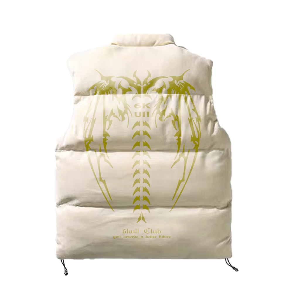 6Kull Bone Wing Suede Vest