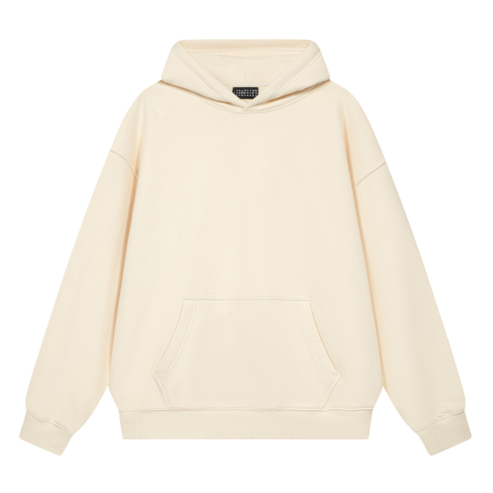 Solid Color No Drawstring Hoodie