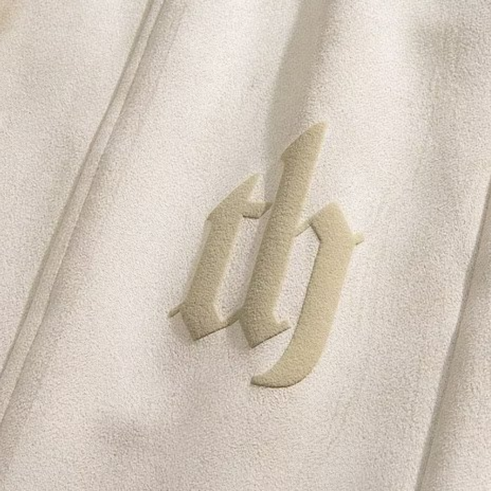 Urban Versatile Letter Suede Shorts