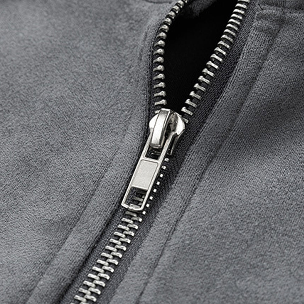 6Kull Street Bone Wing Zipper Sweatshirt