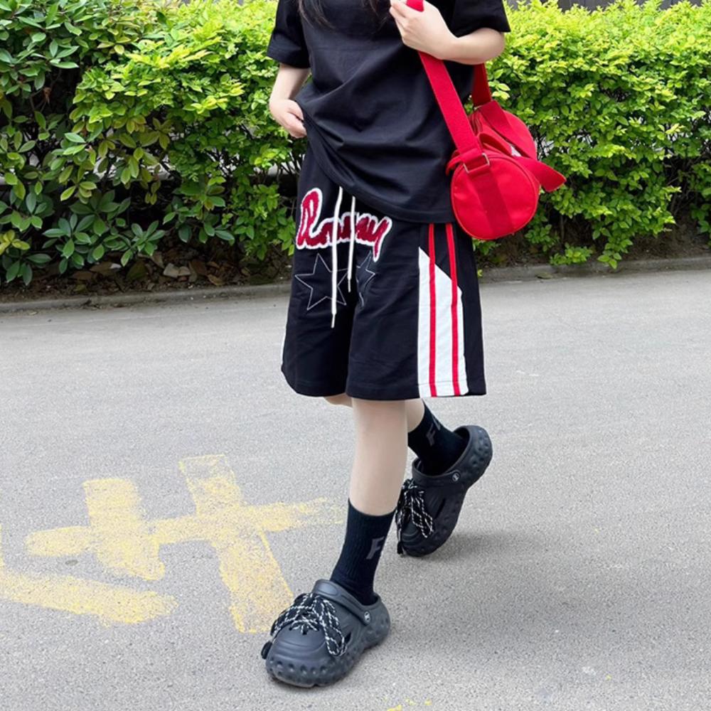 Classic Alphabet Jacquard Contrast Shorts