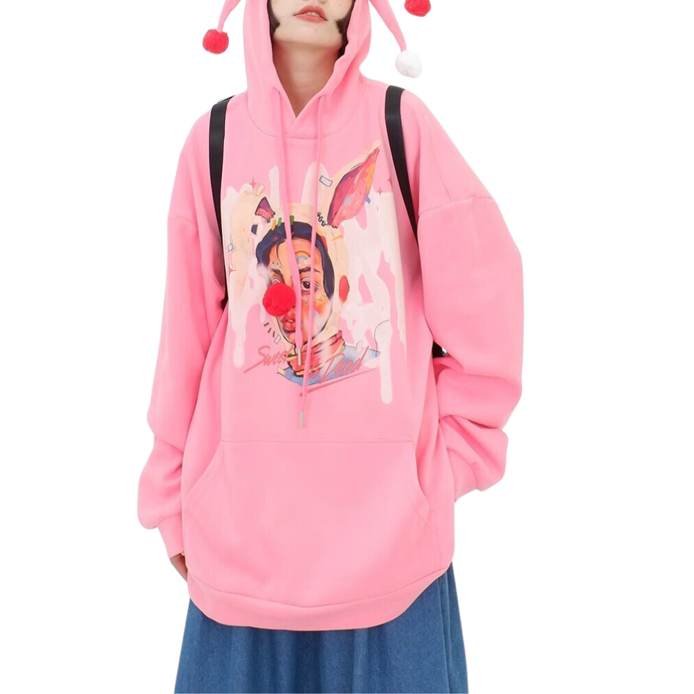 Funny Joker Print Hoodie