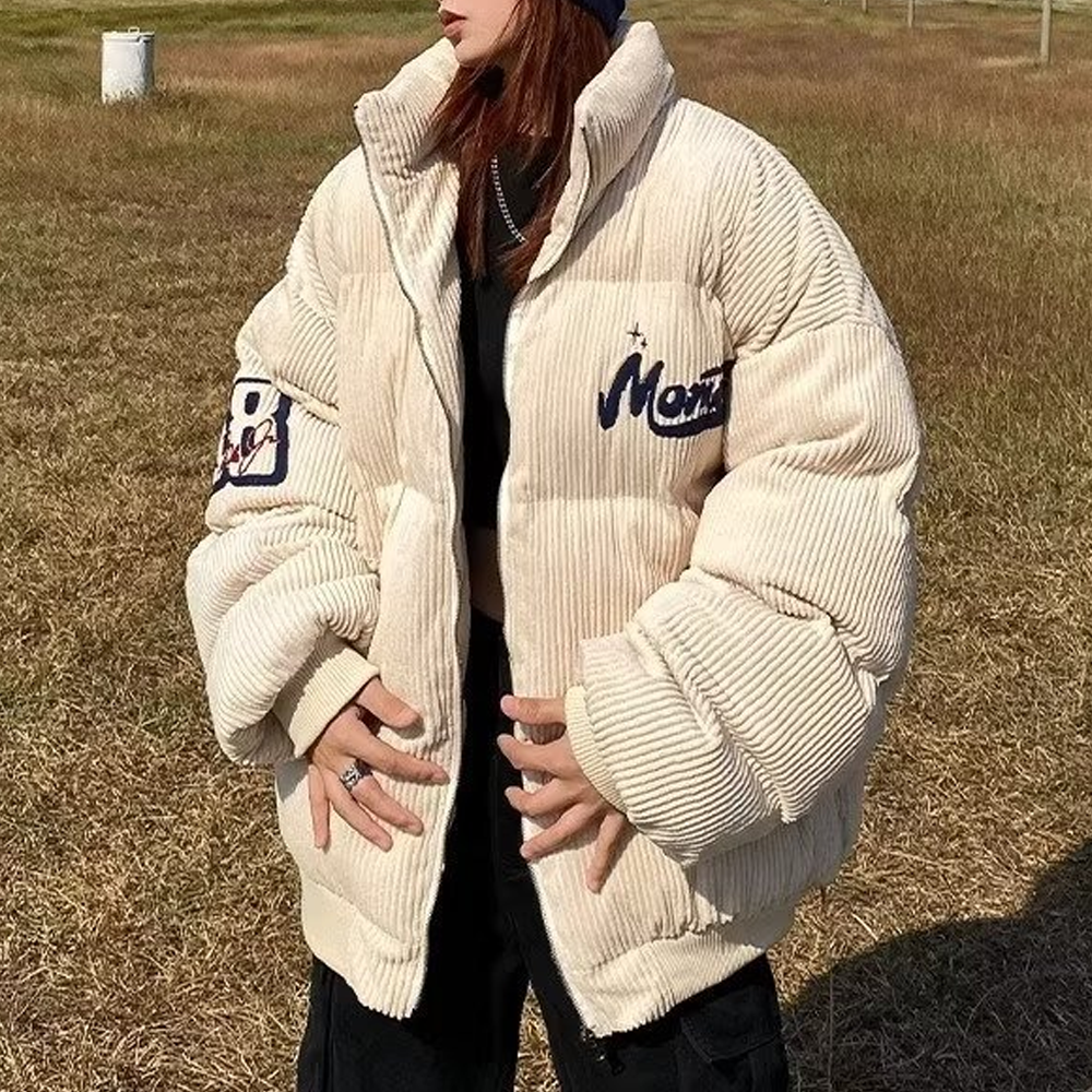 High Street Corduroy Thickened and Warm Coat