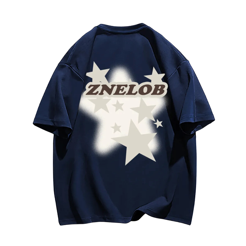 Stars Print Cotton T-Shirt