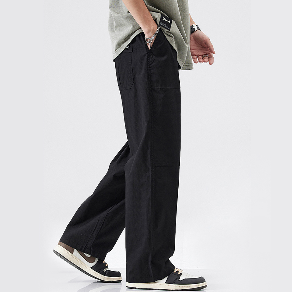 Japanese Straight Loose Workwear Cargo Pants