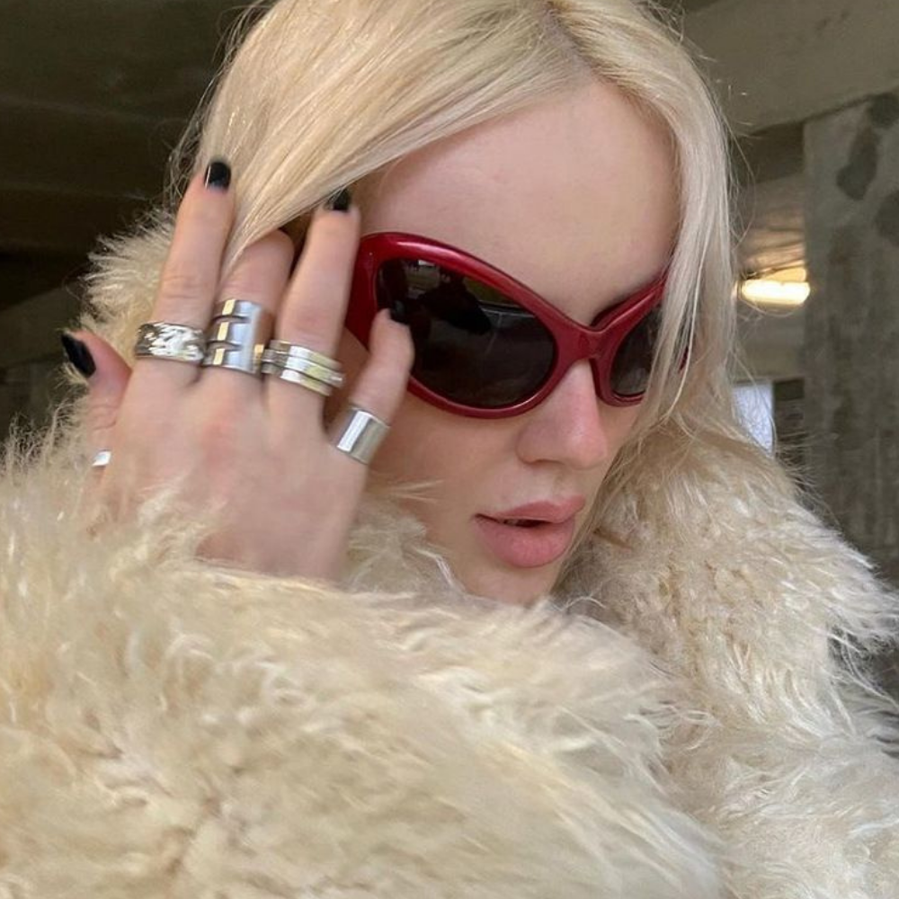 Punk Anti-UV Sunglasses