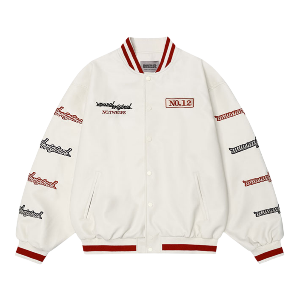 Design Letter Embroidered Baseball Jacket