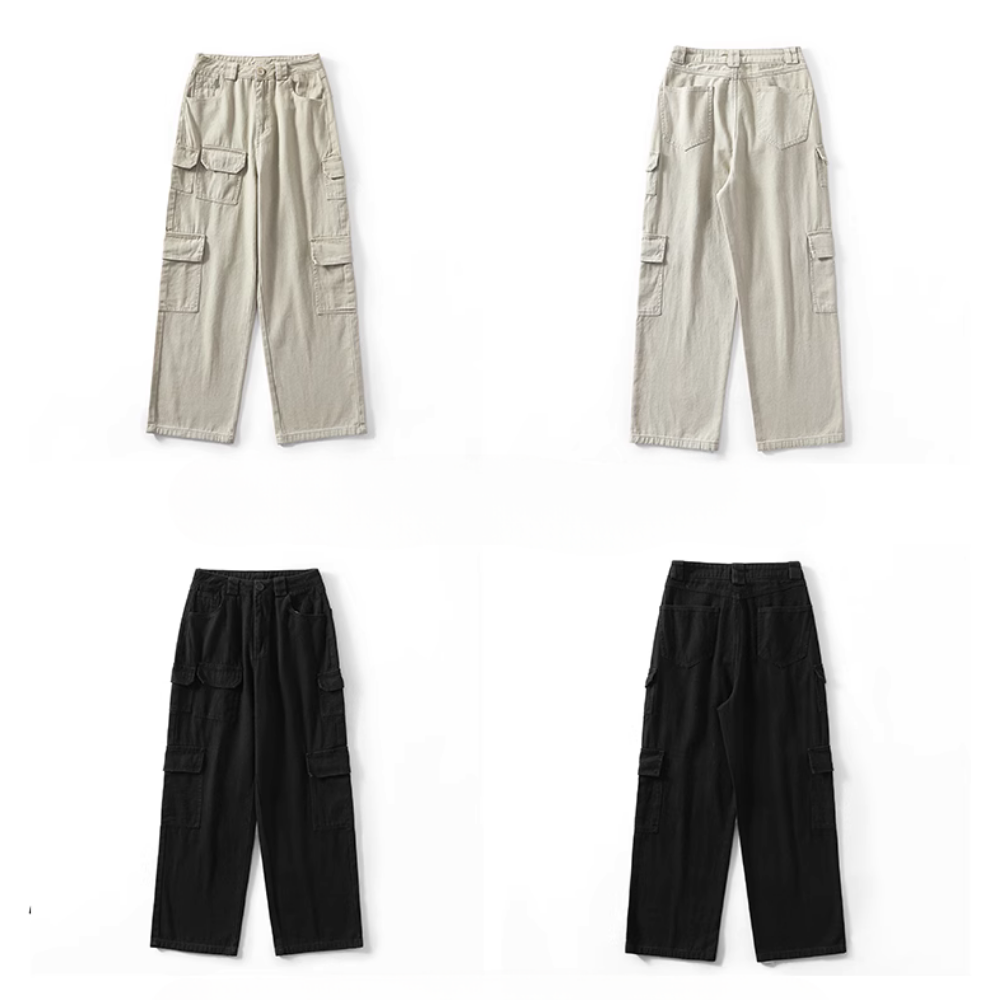 Heavyweight Cotton Multi-Pocket Cargo Pants