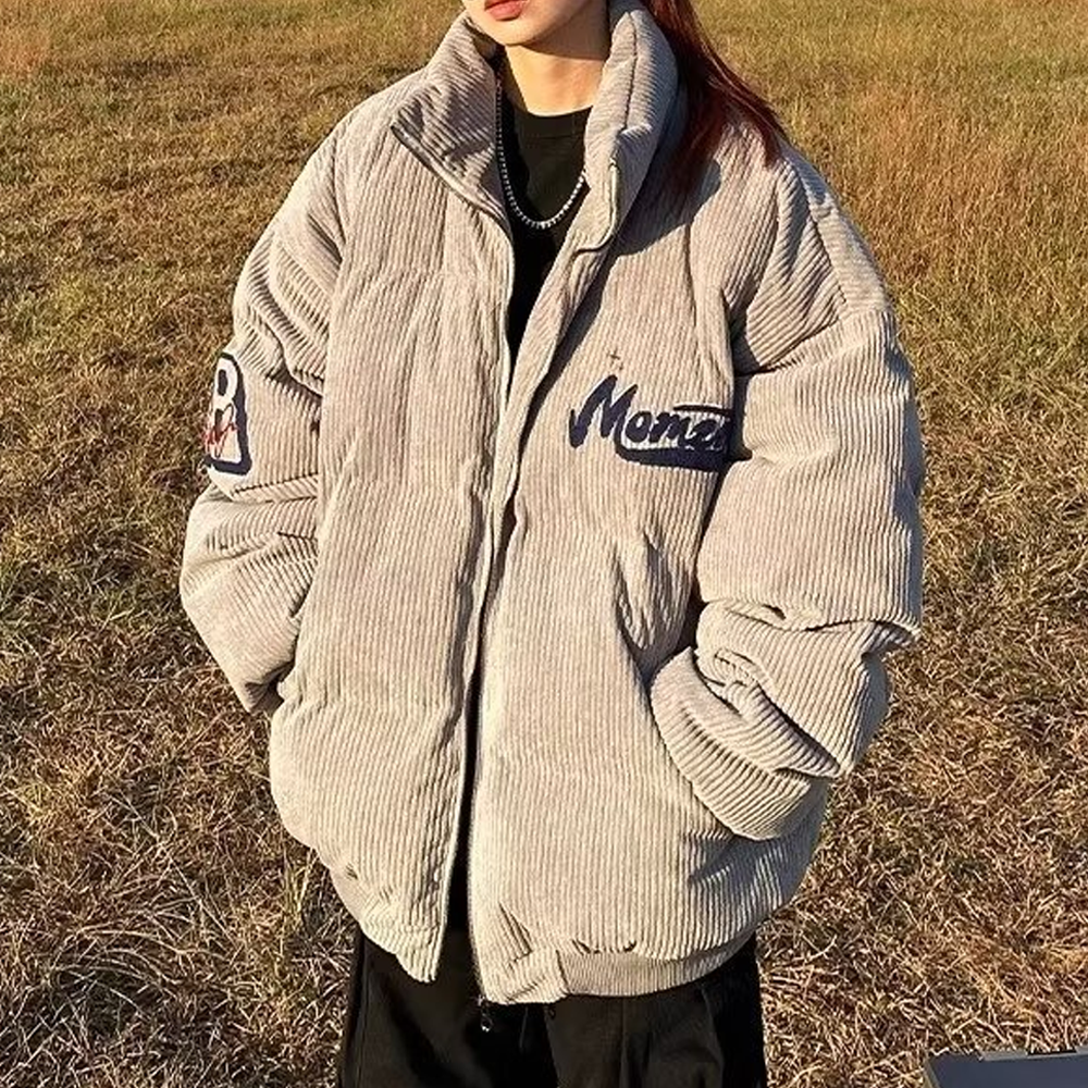 High Street Corduroy Thickened and Warm Coat