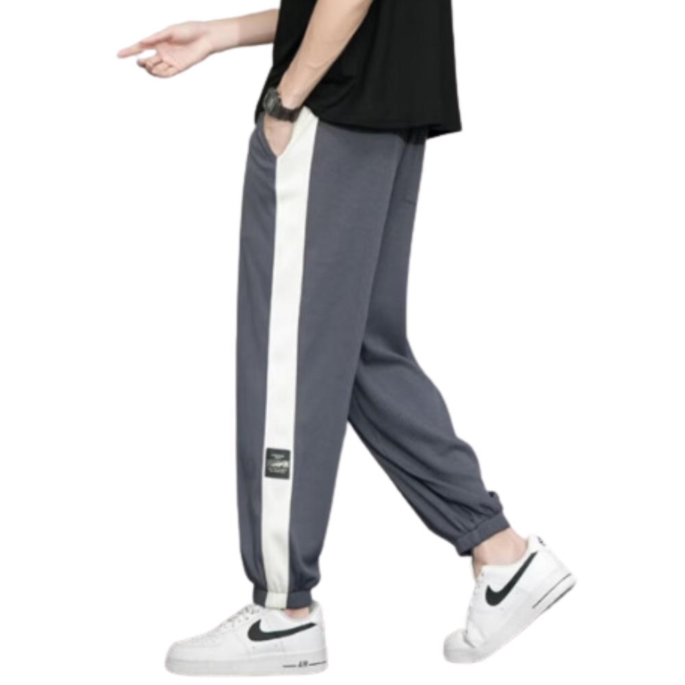 Paneled Drawstring Casual Sweatpants