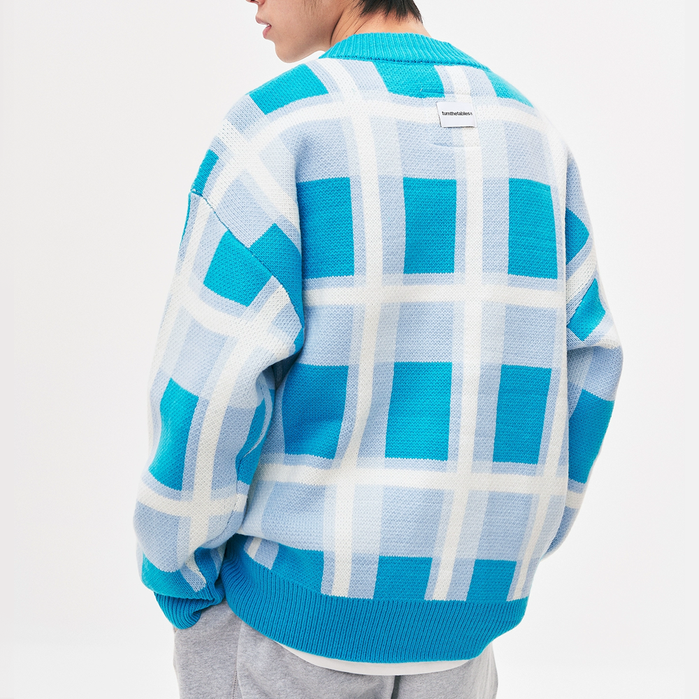 Sun Doll Plaid Cardigan Sweater