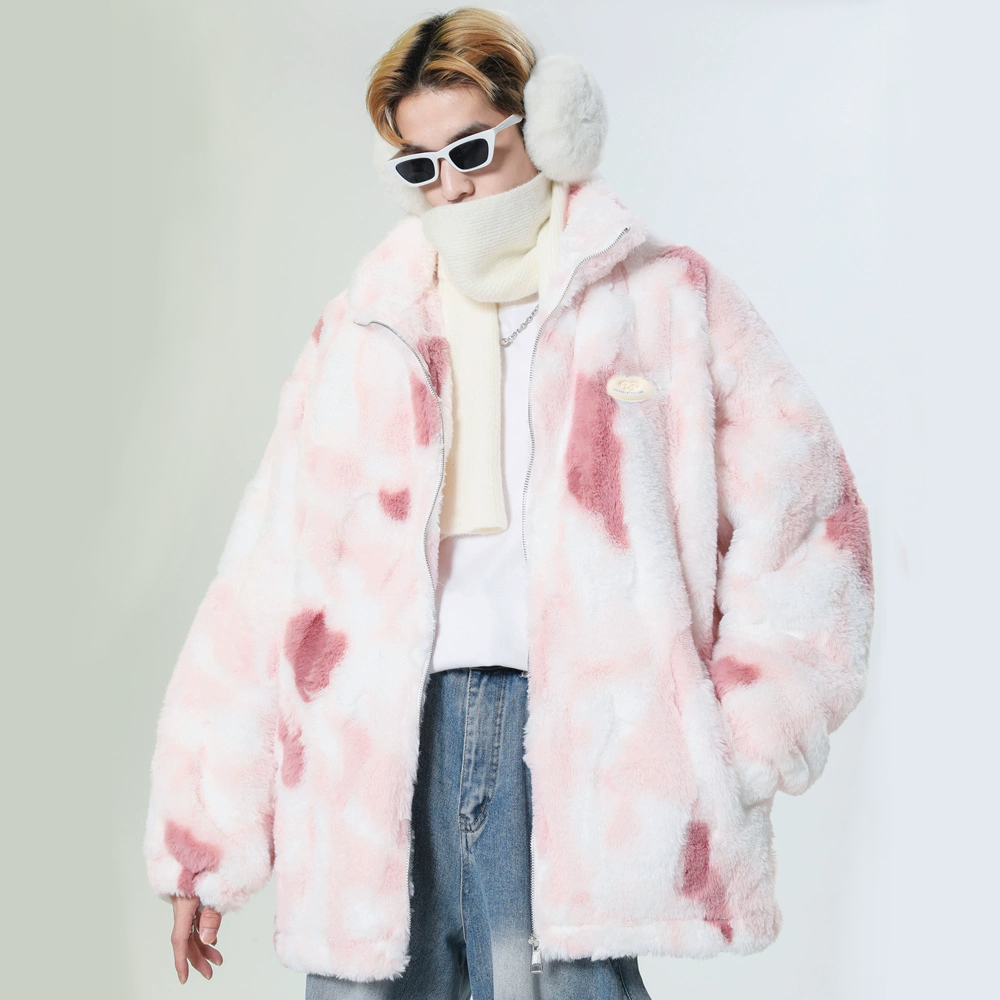 Japanese Embroidered Plush Thickened Fleece Coat