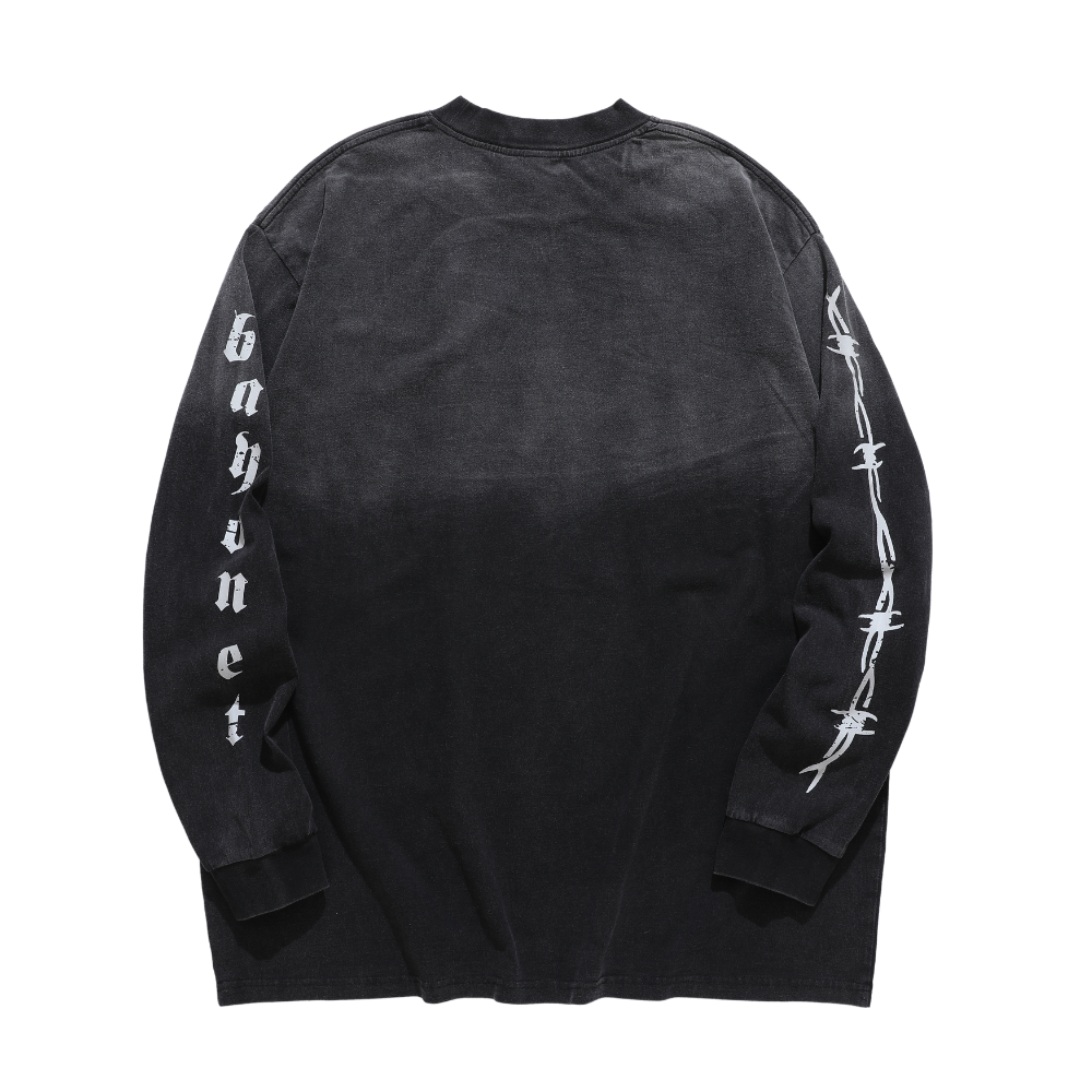 Retro Hanging Gradient Wash Sweatshirt