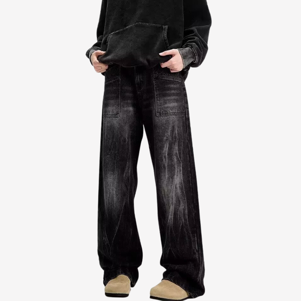 Hip Hop Black Wash Jeans