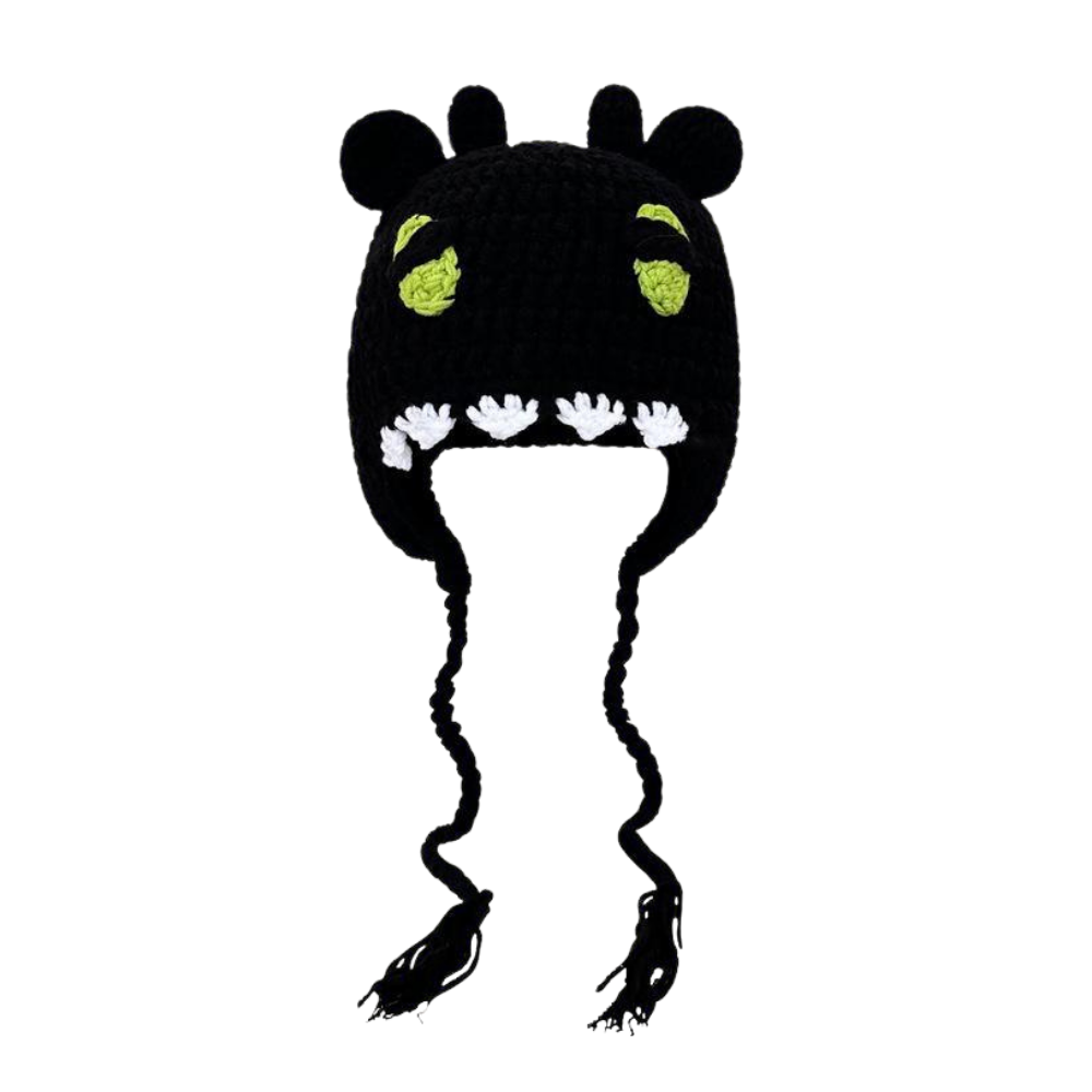 Funny Devil Horns Knitted Hat