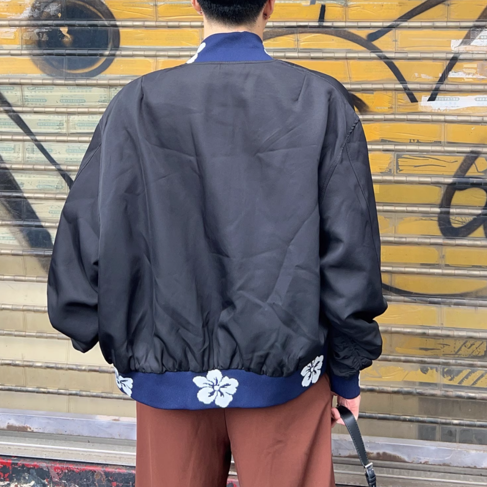 Japanese Floral Embroidered Patchwork Jacket