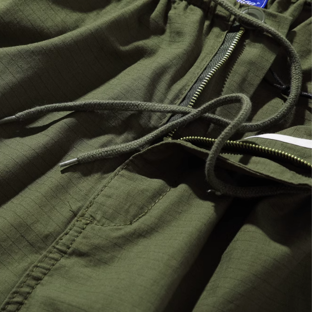 Technical Outdoor Pleated Cargo Pants