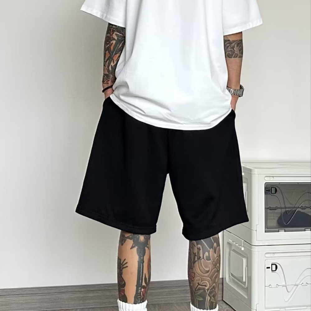 Athletic Versatile Gothic Letter Shorts