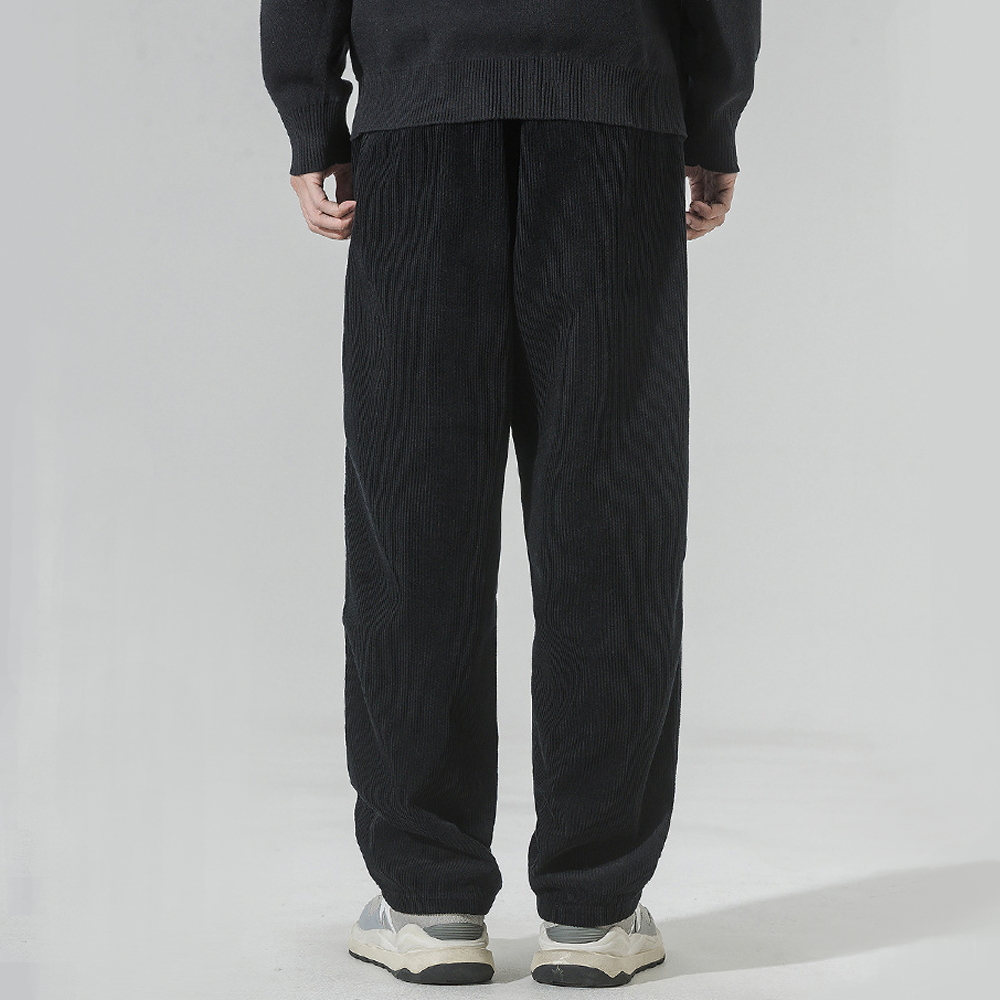 Retro Loose Straight Corduroy Sweatpants