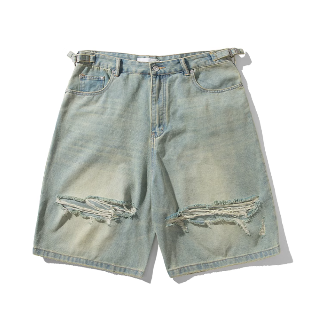 High Street Distressed Denim Shorts
