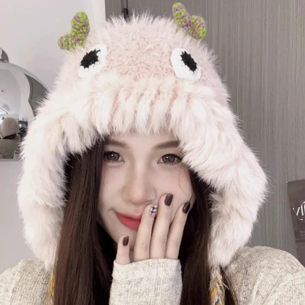 Monster Frog Men's and Women's Baotou Knitted Hat