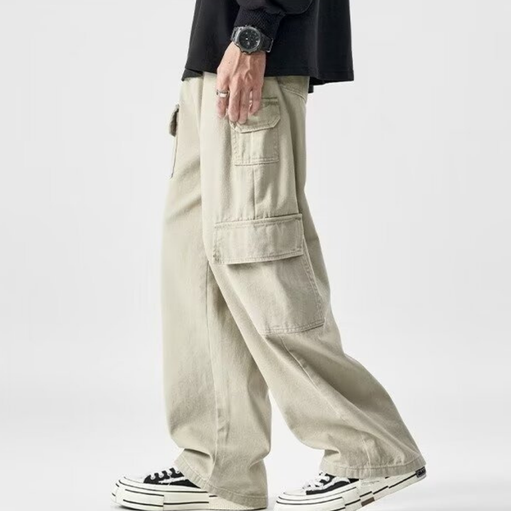 Heavyweight Cotton Multi-Pocket Cargo Pants