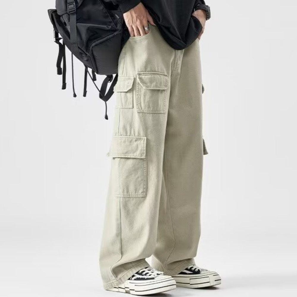 Heavyweight Cotton Multi-Pocket Cargo Pants