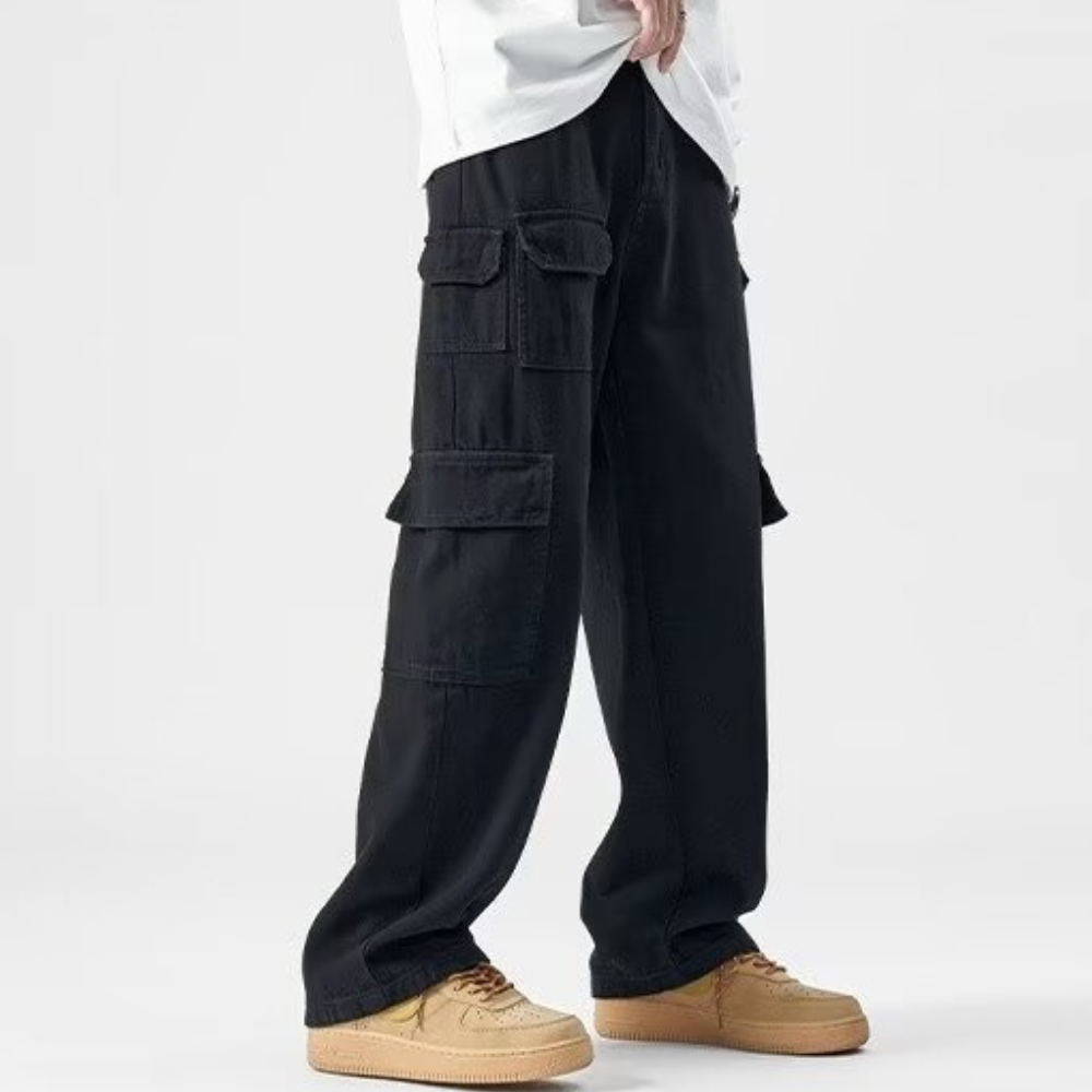 Heavyweight Cotton Multi-Pocket Cargo Pants