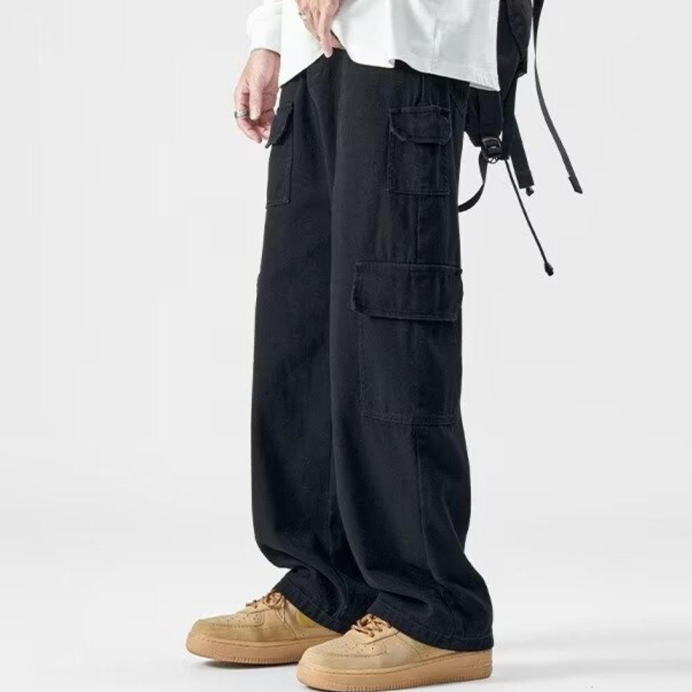 Heavyweight Cotton Multi-Pocket Cargo Pants