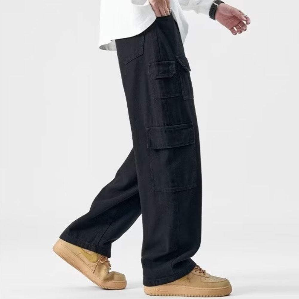 Heavyweight Cotton Multi-Pocket Cargo Pants