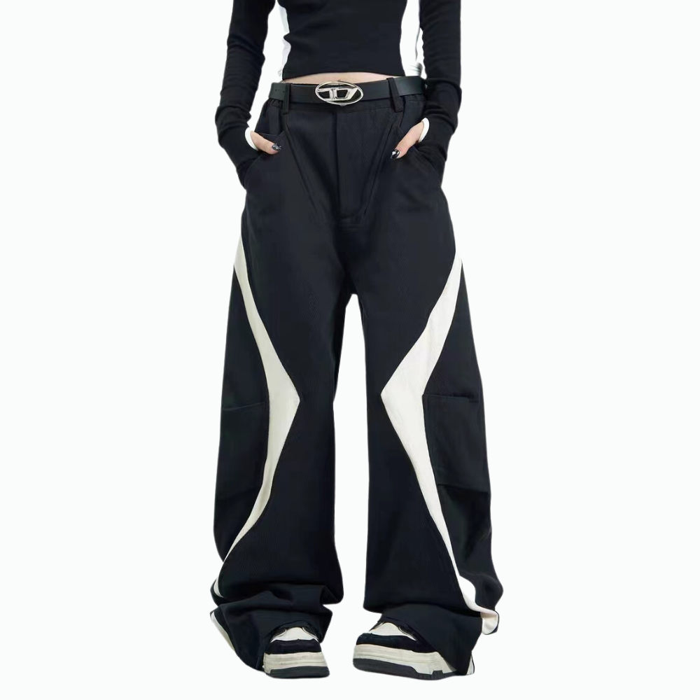 High Street Vintage Stitching Sweatpants