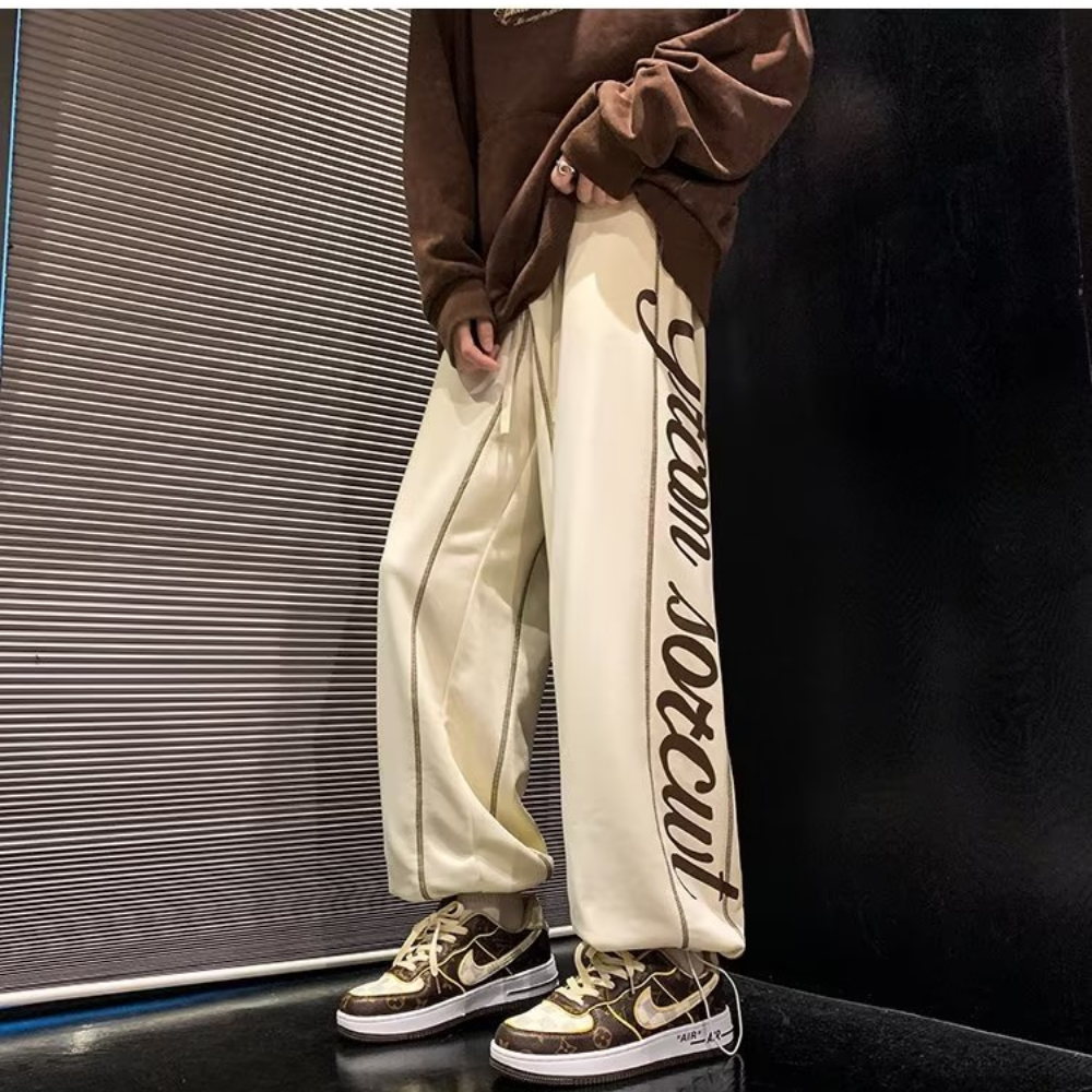 High Street Side Lettering Track Pants