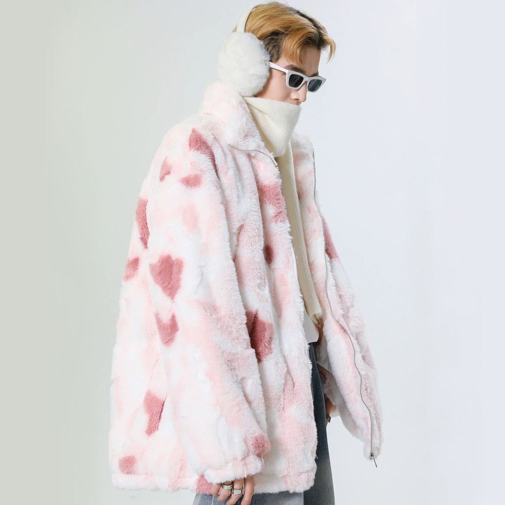 Japanese Embroidered Plush Thickened Fleece Coat