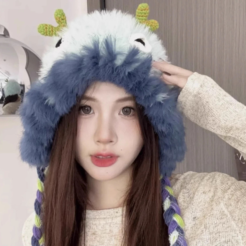 Monster Frog Men's and Women's Baotou Knitted Hat