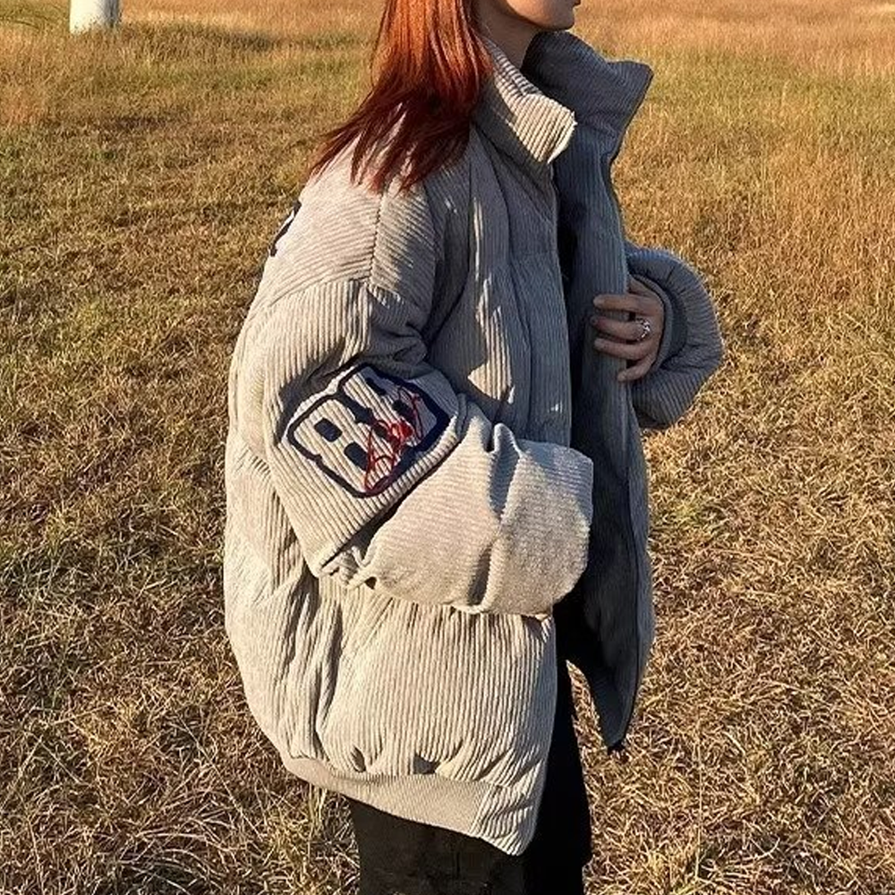 High Street Corduroy Thickened and Warm Coat