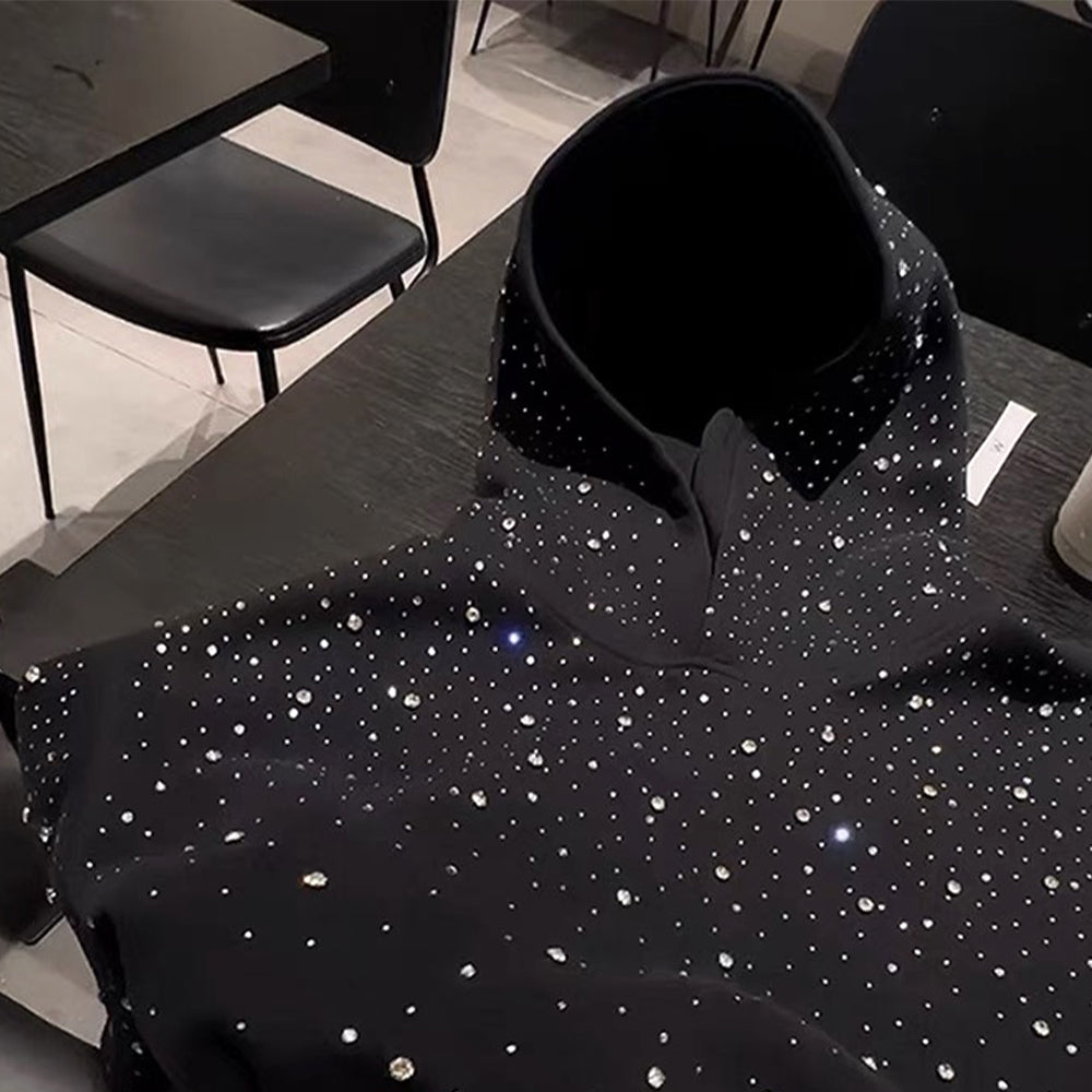 LoopStone Rhinestone All Over Hoodie