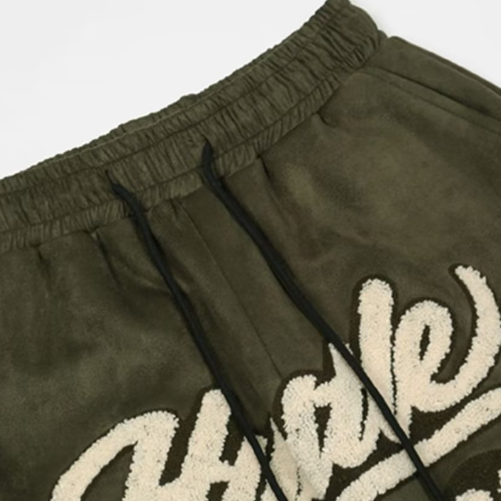 Vintage Alphabet Flocked Jacquard Shorts