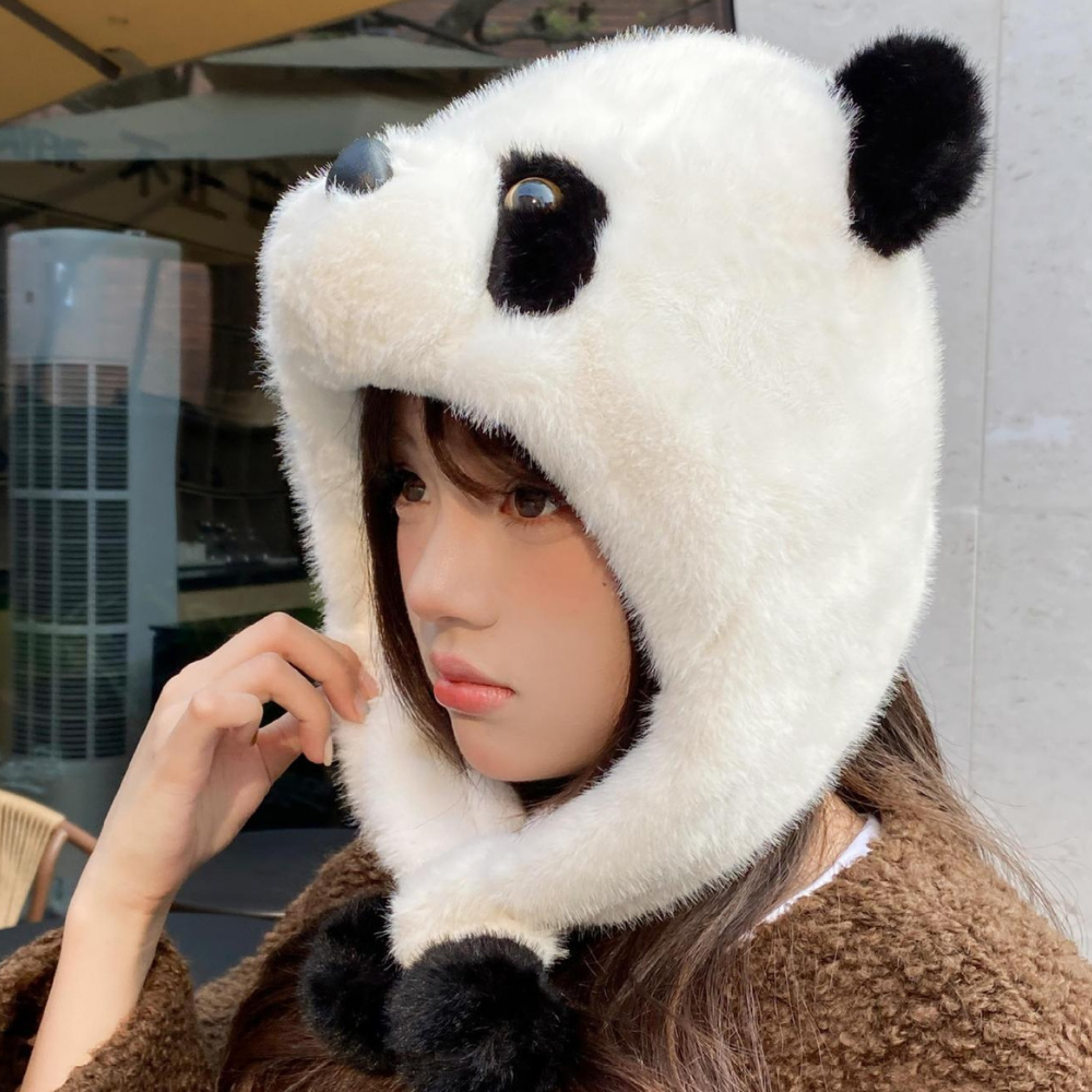 Panda Cycling Plush Hat