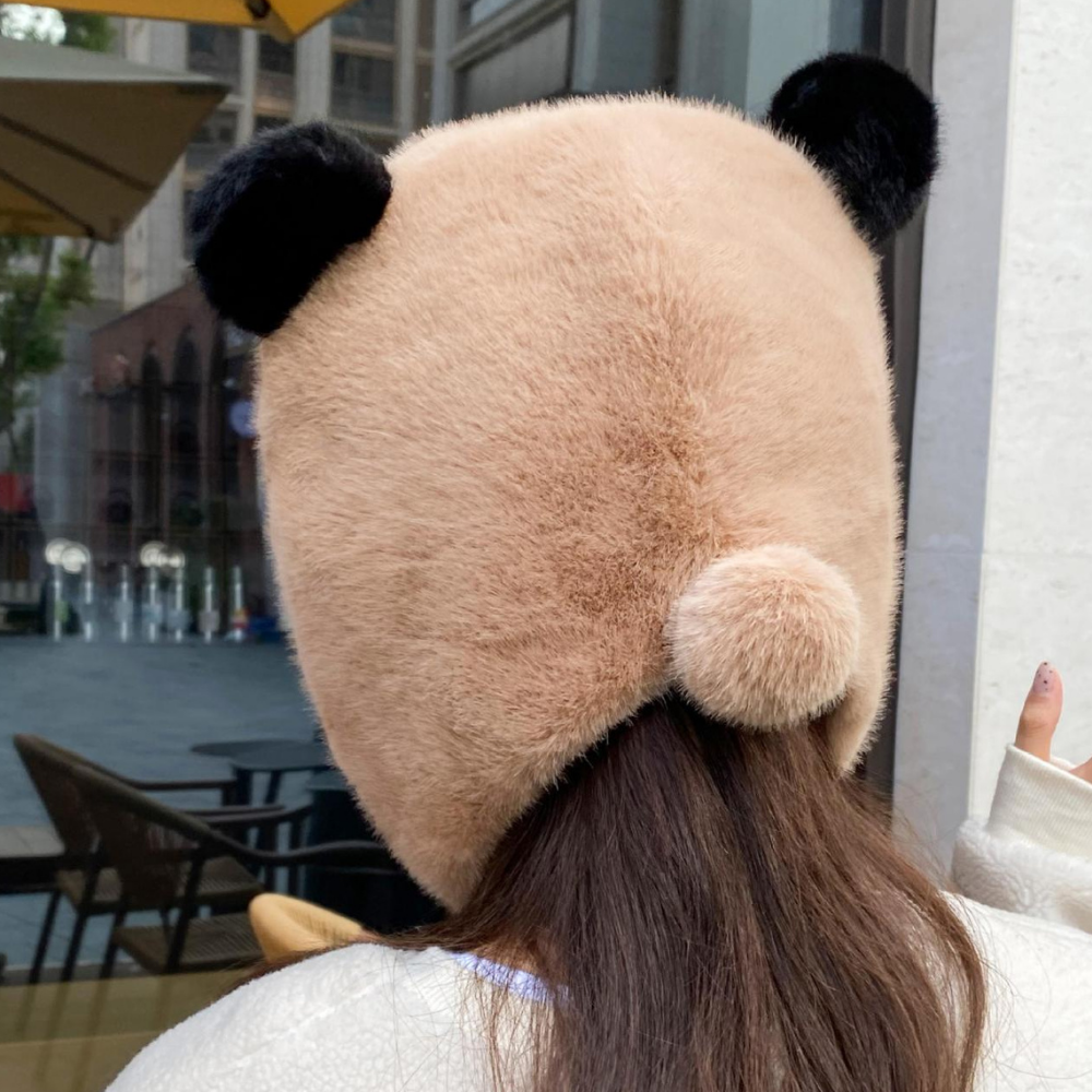Panda Cycling Plush Hat
