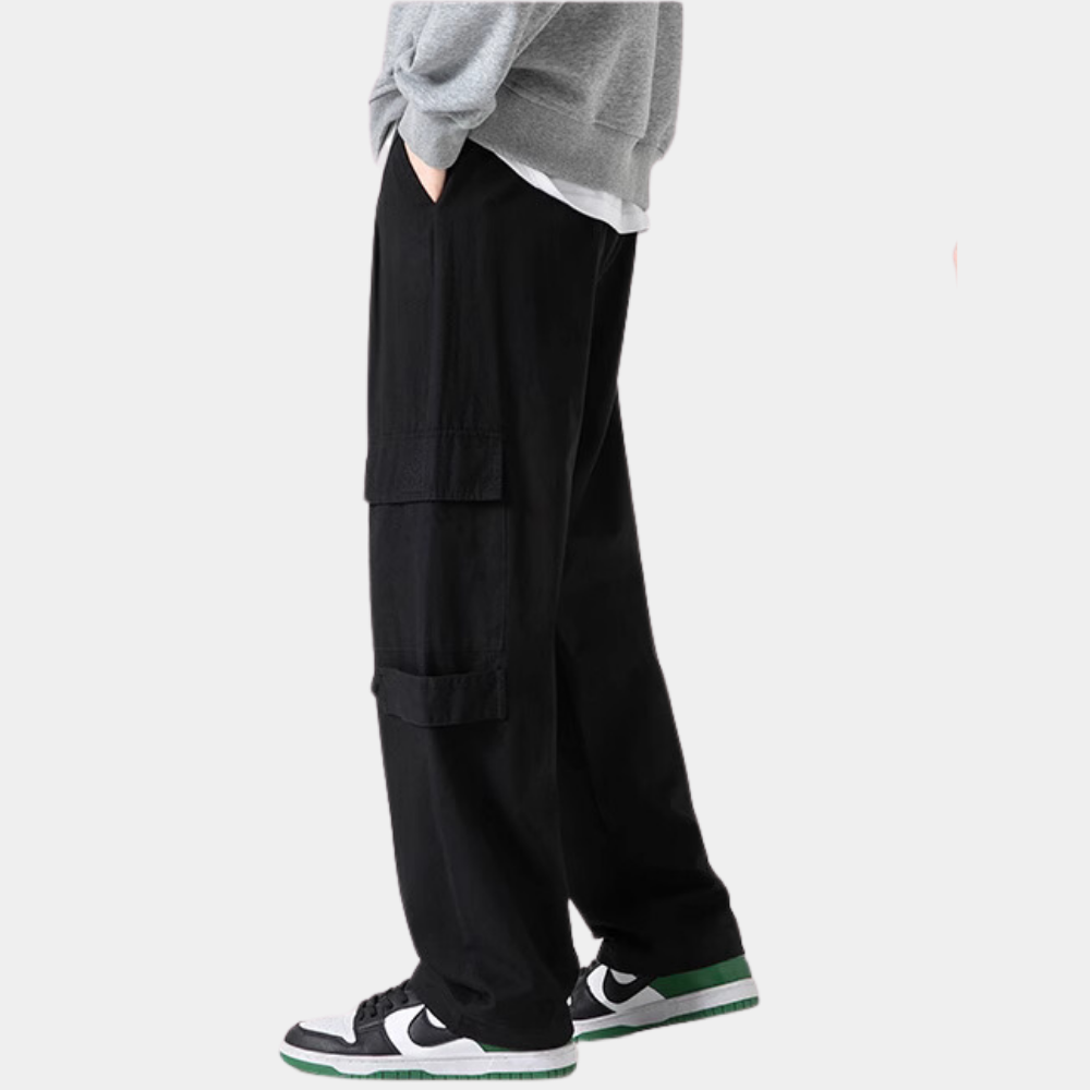 Ins Multi-Pocket Large Drawstring Cargo Pants