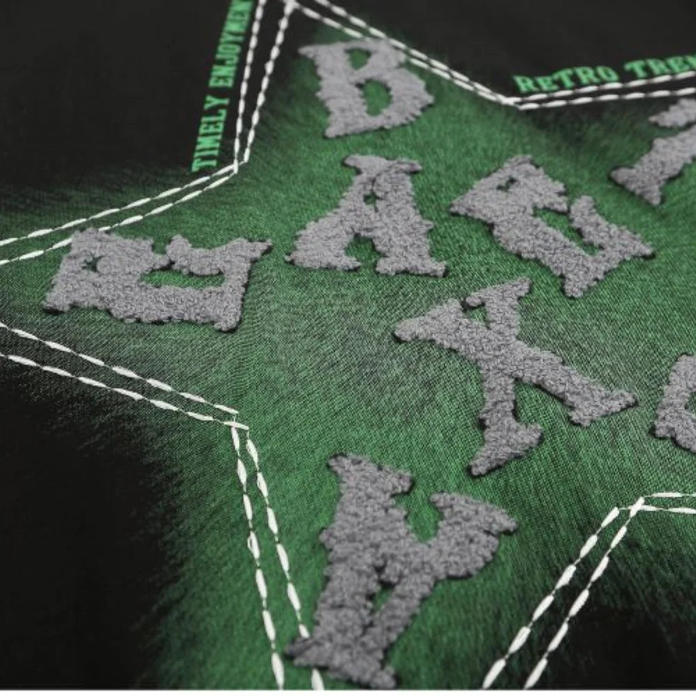 Star Letter Graphic Cotton T-shirt