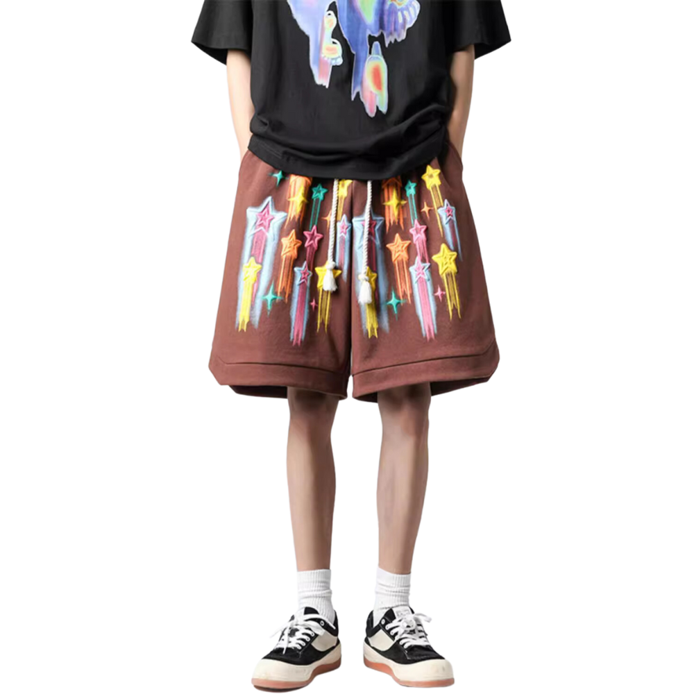 Street Pentagram Sports Cotton Shorts