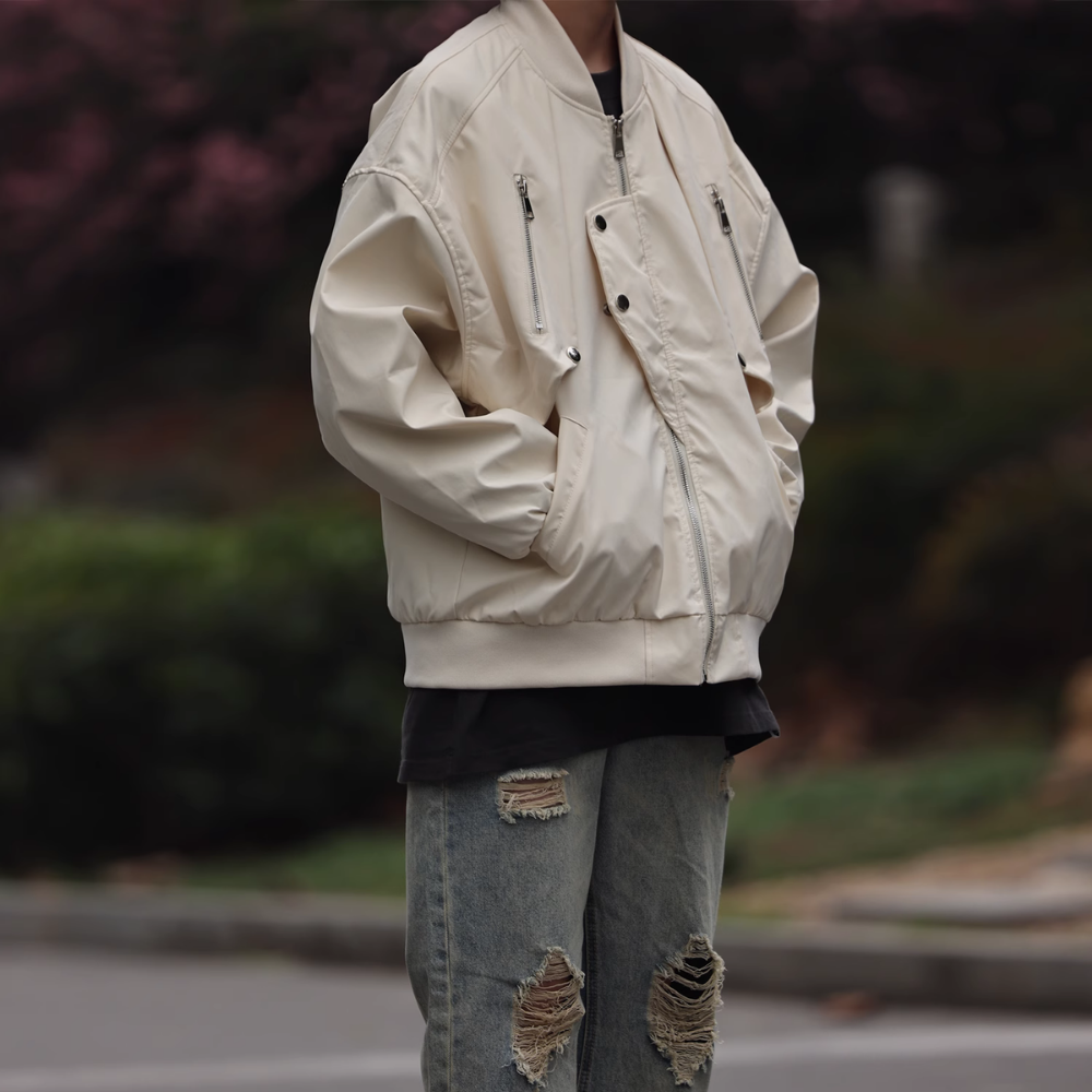 Loose Casual Solid Jacket