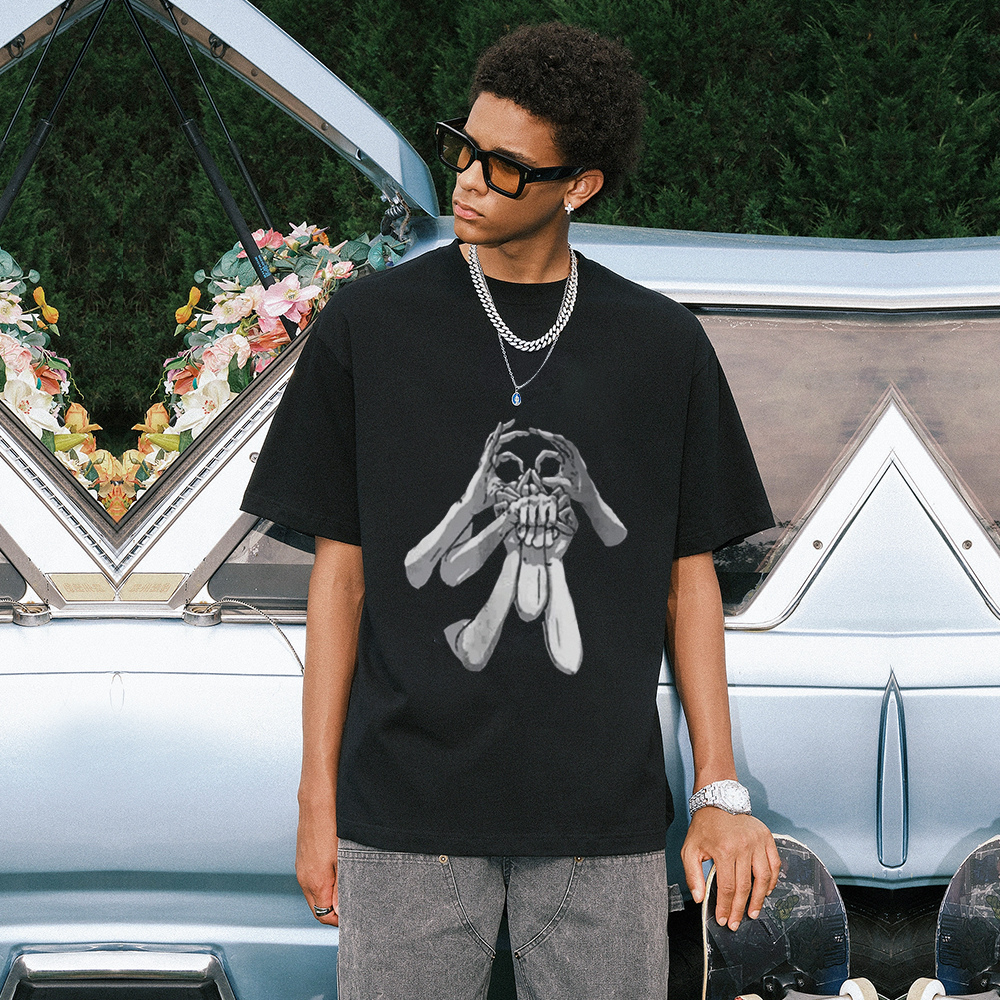 Scary Gesture Skull T-shirt